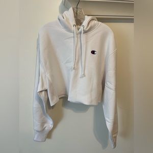 Women’s Reverse Weave Cut-Off Cropped Hoodie, C Logo